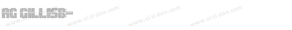 AG GillisB字体转换